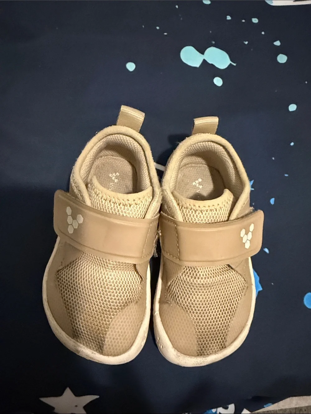 Vivo Barefoot Kids Tan Velcro Mesh Sneakers